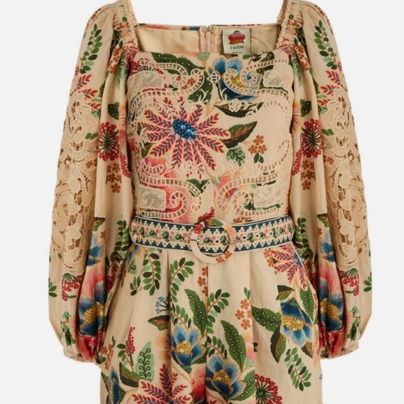 FARM Rio Long Sleeve Romper - Size Small NWT - Picture 4 of 4